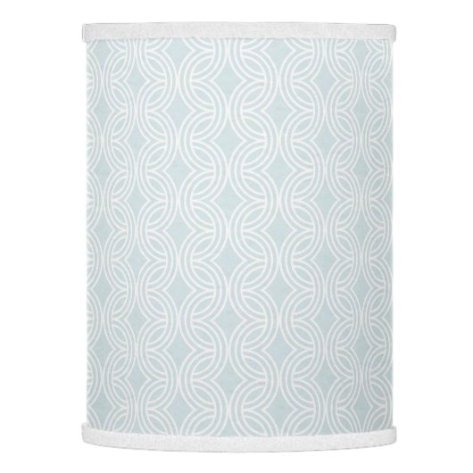 Neutral Geometric soft blue rainbow Lamp Shade (Left)