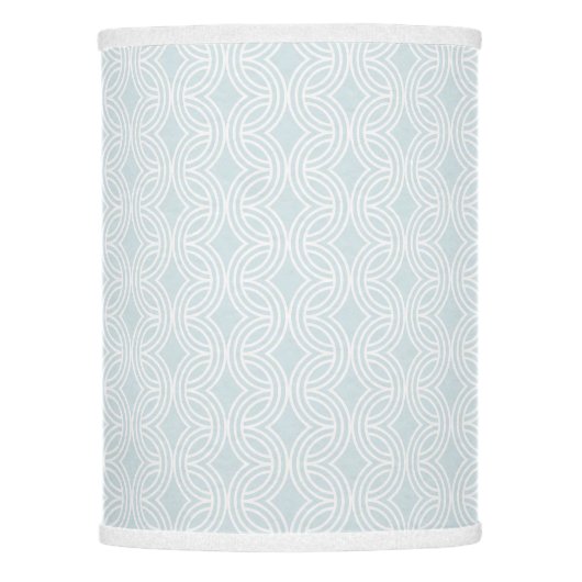Neutral Geometric soft blue rainbow Lamp Shade (Front)
