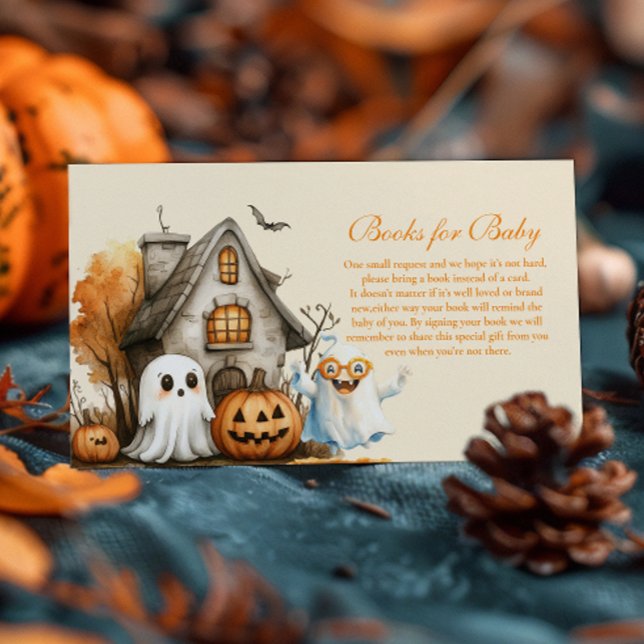 Neutral Ghost Hallowee Books for Baby Enclosure Card (Creator Uploaded)