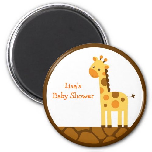 Neutral Giraffe Party Favor Magnets