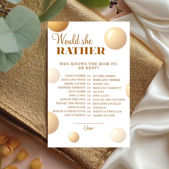 Neutral Gold Balloon Would She Rather Game (Creator Uploaded)