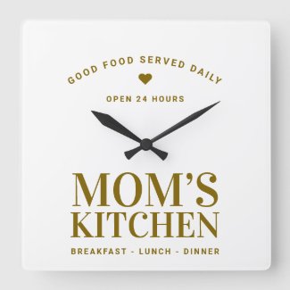 Neutral Gold Typography Mom’s Kitchen Custom