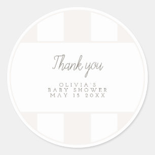 Neutral golf cart favor sticker