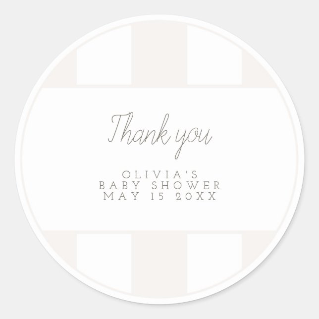 Neutral golf cart favor sticker (Front)
