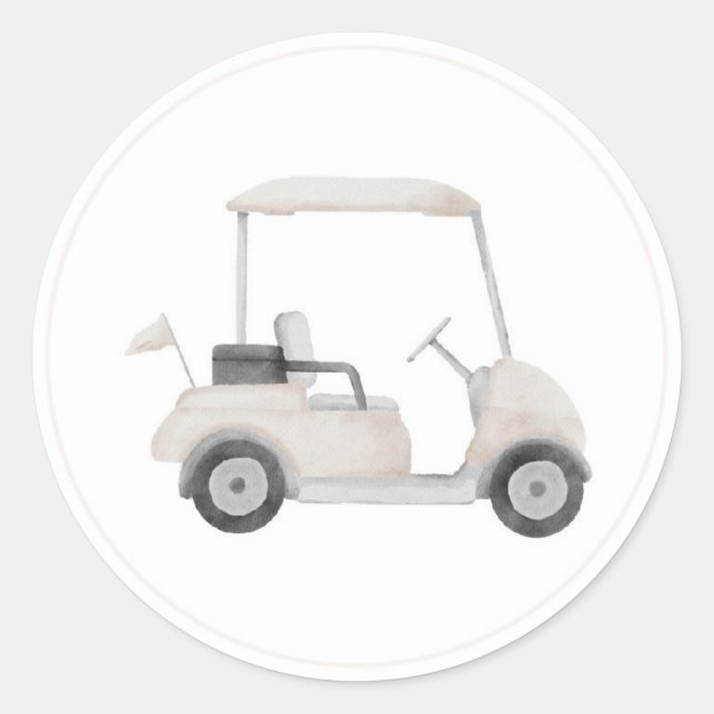Neutral golf cart sticker (Front)