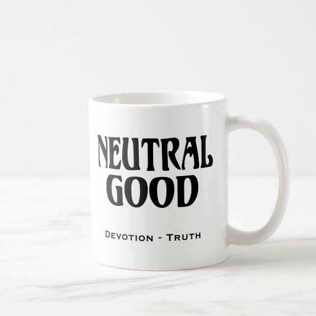 "Neutral Good" Coffee Mug (Right)