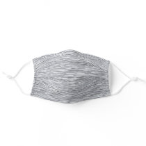 Neutral Gray Lines Adult Cloth Face Mask