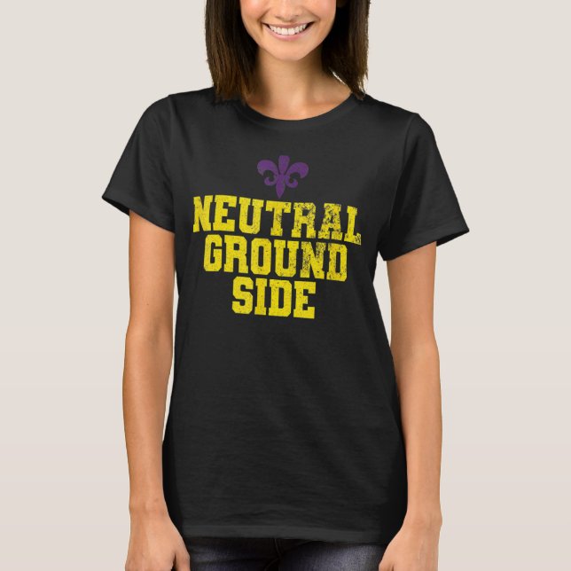 Neutral Ground Side Mardi Gras T-Shirt (Front)