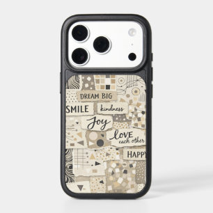 Neutral Inspirational Collage iPhone 17 Pro Case