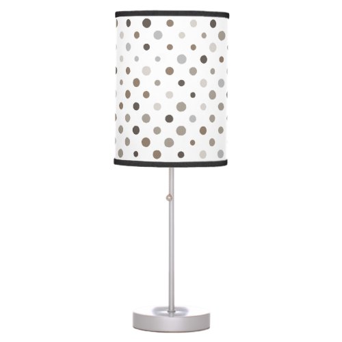 Neutral Irregular Polka Dots  Table Lamp