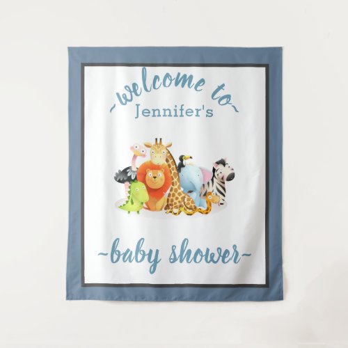 Neutral Jungle Safari Animals Baby Shower Wild One