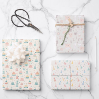 Neutral Kids Wrapping Paper Sheets