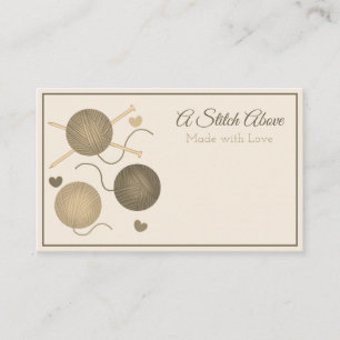 Neutral Knitting Business Card