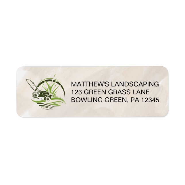 Neutral Landscaping Return Address Label (Front)