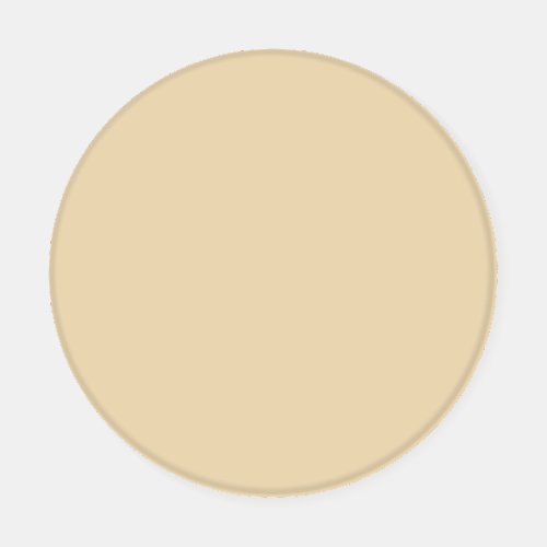 Neutral Light Yellow Cream Solid Color SW 6393 Coaster Set