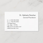 [ Thumbnail: Neutral Medical Professional Business Card ]