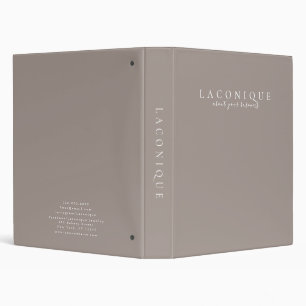 Neutral   Minimalistic    3 Ring Binder