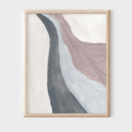 Neutral modern minimalist abstract Art Poster