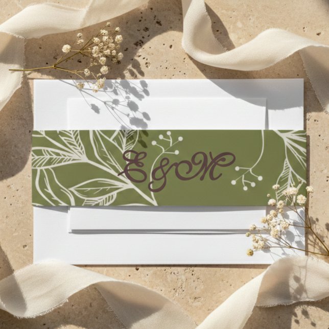 Neutral Mousse Brown and Olive Green Accent Wrap (Neutral Mousse Brown and Olive Green Accent Wrap)