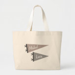 Neutral Name Pennant Tote at Zazzle