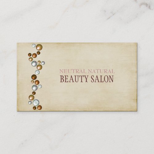 Neutral Natural Body Beauty Salon Business Card