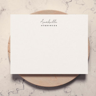Neutral Note Card   Modern Minimal Cream Notecards