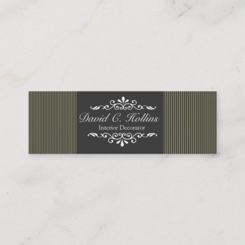 Neutral  Pinstripes Business Card Template