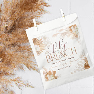 Neutral Pampas Baby Brunch Baby Shower Favor Bag