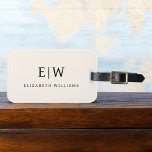 Neutral Professional Simple Monogram Minimalist Luggage Tag<br><div class="desc">Introducing our Elegant Professional Simple Monogram Minimalist Collection: Elevate your style with timeless sophistication and understated elegance. Crafted with meticulous attention to detail, this collection features minimalist designs adorned with your personalized monogram. Each piece exudes professionalism and refinement, perfect for making a lasting impression in any setting. From sleek stationery...</div>