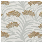 Neutral protea vines coastal in sage blue fabric