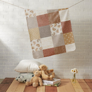 Neutral Rainbow Baby Blanket