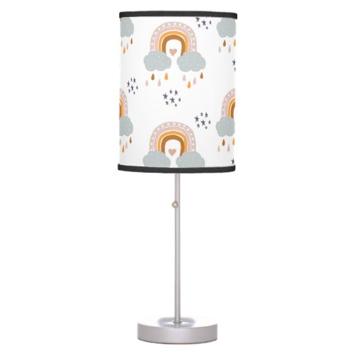 Neutral Rainbow Kids Bedroom Light Table Lamp