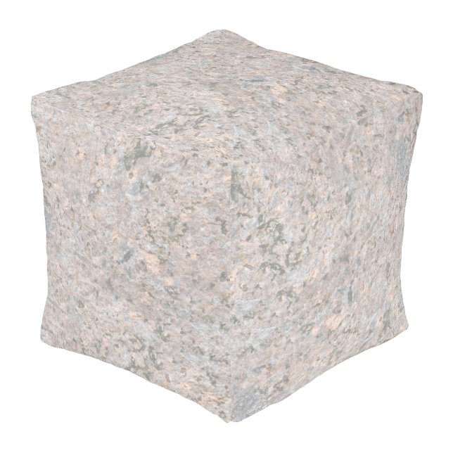Neutral Rock Texture Geology Surface Outdoor Pouf (Angled Front)