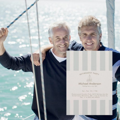 Neutral Sailboat Retirement Party 