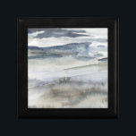 Neutral Salt Spray Gift Box<br><div class="desc">Neutral Salt Spray I by Victoria Borges. Blues and greys come together in a watercolor-like style to create picturesque rolling hills.</div>