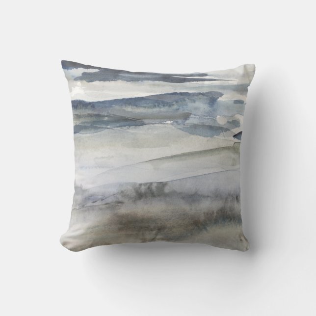 Neutral Salt Spray Throw Pillow (Front)