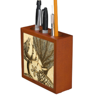 Neutral Shells and Coral Collection Desk Organizer