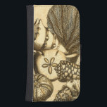 Neutral Shells and Coral Collection Phone Wallet<br><div class="desc">Go underwater to explore the sea with all these different sea creatures. This vintage piece of art is a perfect addition to any sea anemone lovers. Get your art print today on your product.</div>