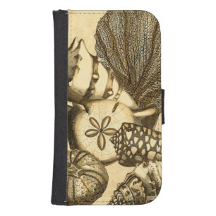 Neutral Shells and Coral Collection Phone Wallet