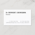 [ Thumbnail: Neutral, Simple, and Conservative Business Card ]