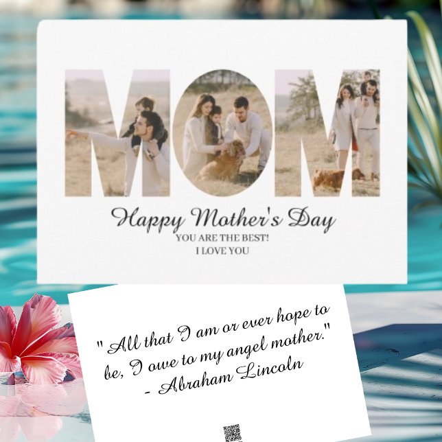 Neutral Simple Photo Mother’s Day Greeting Card (Creator Uploaded)