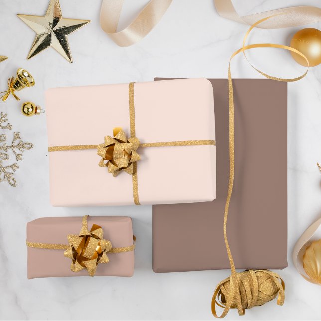 Neutral Solid Color Wrapping Paper Sheets (Boho Neutral Solid Color Christmas Wrapping Paper Sheets)
