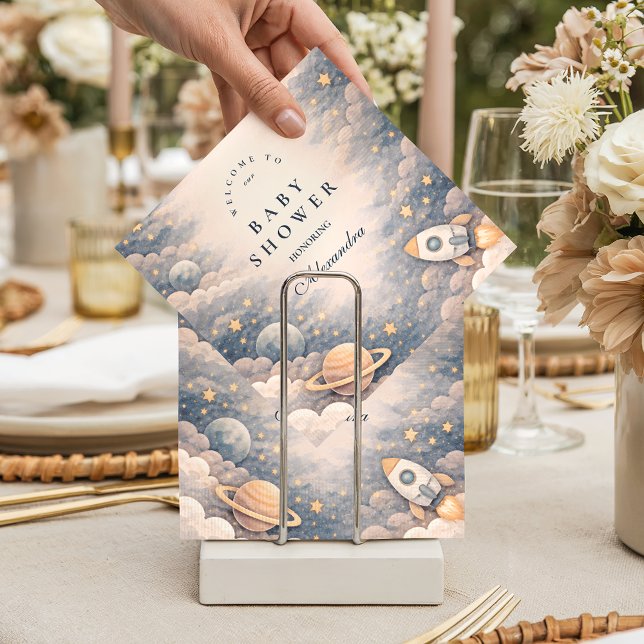 Neutral Space Stars Baby Shower Napkins (Creator Uploaded)