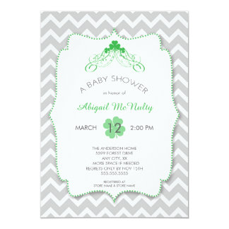 NEUTRAL St Patrick's Day Baby Shower Invites