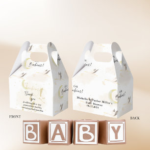 Neutral Stork, Oh Twin Babies Favor Boxes