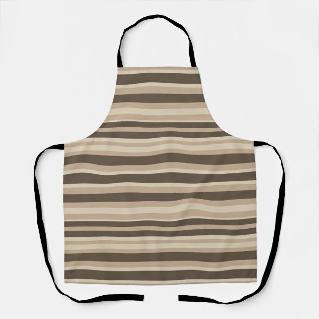 Neutral striped  apron (Front)