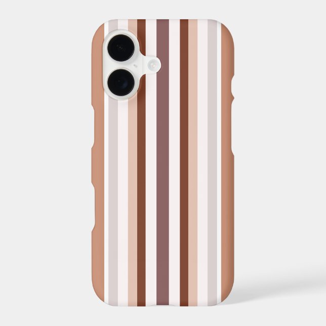 Neutral Stripes Iphone Case (Back)