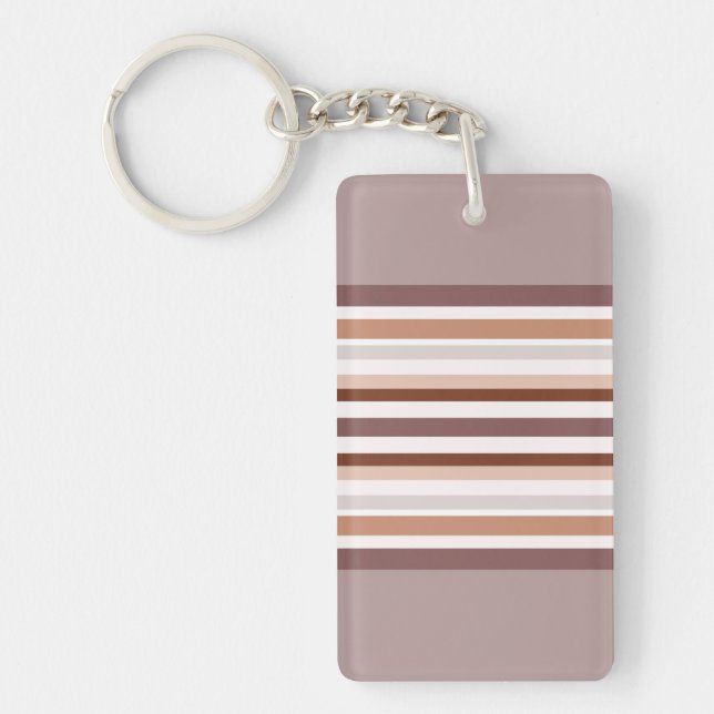 Neutral Stripes Keychain (Front)