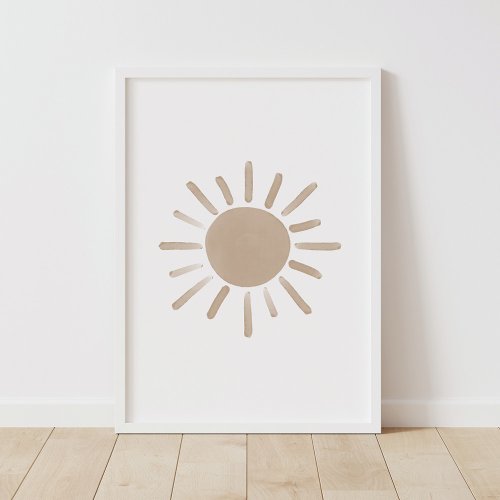 Neutral Sun Boho Nursery Decor