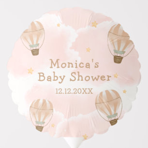 Neutral Sweet Cloud Hot Air Balloon Baby Shower 